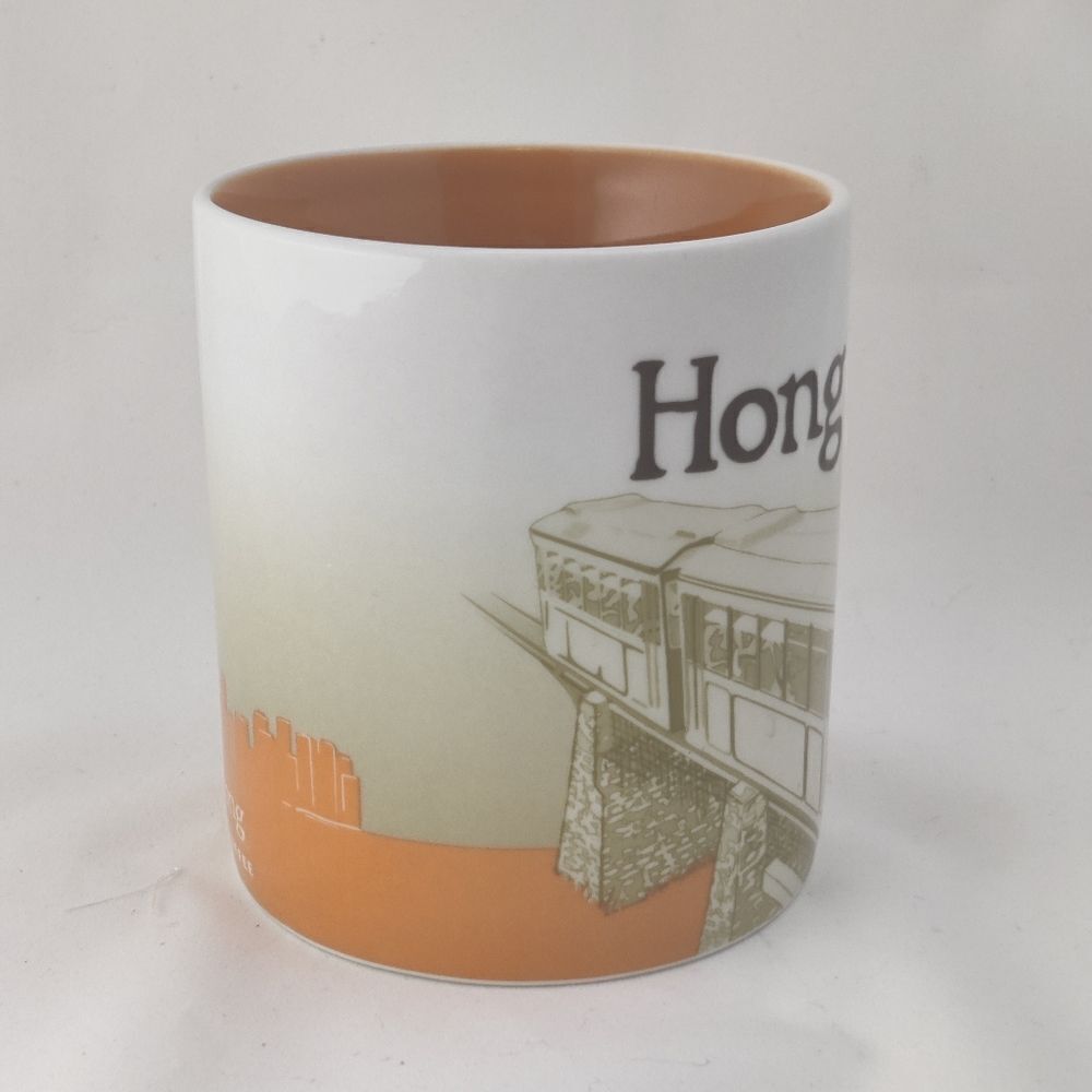 Starbucks Mug Hong Kong Vintage 2010 16 oz Orange Collector Series - Picture 5 of 11